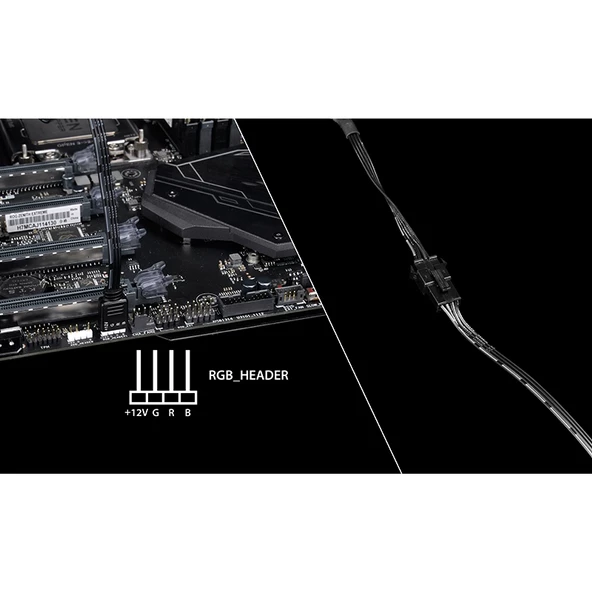 DEEPCOOL RGB200EX Yüksek Parlaklıklı Anakart Kontrollü Adresli Rgb Led Şerit 12V Dc,  4 Pın - Resim 4