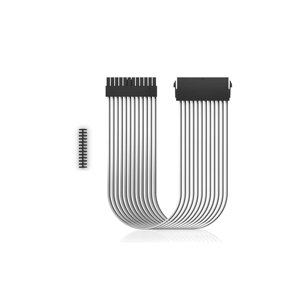DEEPCOOL EC300-24P-WH Standart Atx Ps2 Güç Kaynağı Uzatma Kablosu Yüksek Kaliteli 18Awg Fiber 300Mm - 1