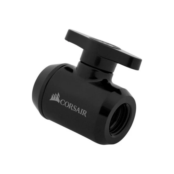 CORSAIR CX-9055019-WW Fitting (valve),XF Adapter (Shut-off ball valve; black)