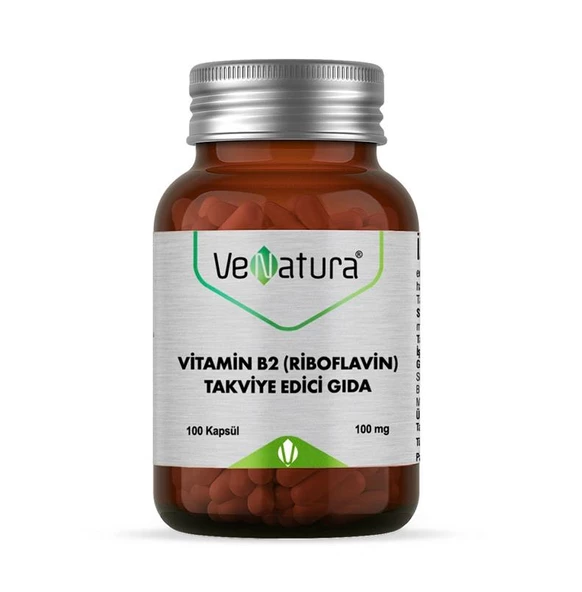 VeNatura Vitamin B2 (Riboflavin) Takviye Edici Gıda 100 kapsül