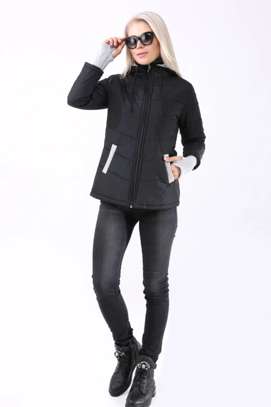 Günlük Su Geçirmez Kışlık Şişme Kadın Mont ürün görseli