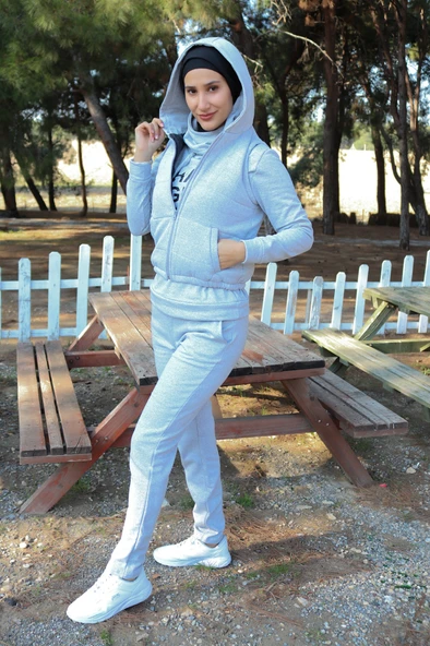 Kışlık Sevgili Kombini Üçlü Kadın Takım - 4