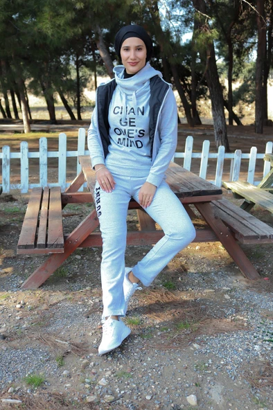 Kışlık Sevgili Kombini Üçlü Kadın Takım