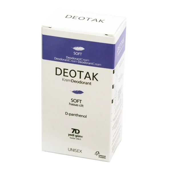 Deotak Soft Krem Deodorant Hassas Ciltler 35 ml