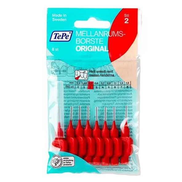 Tepe Arayüz Fırçası Kırmızı 0,5 Mm