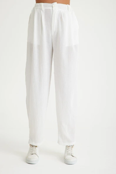 Yazlık Günlük Şalvar Kadın Pantolon - Resim 8