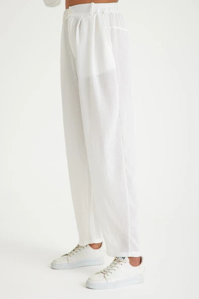 Yazlık Günlük Şalvar Kadın Pantolon - Resim 6