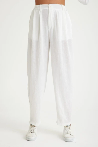 Yazlık Günlük Şalvar Kadın Pantolon - Resim 5