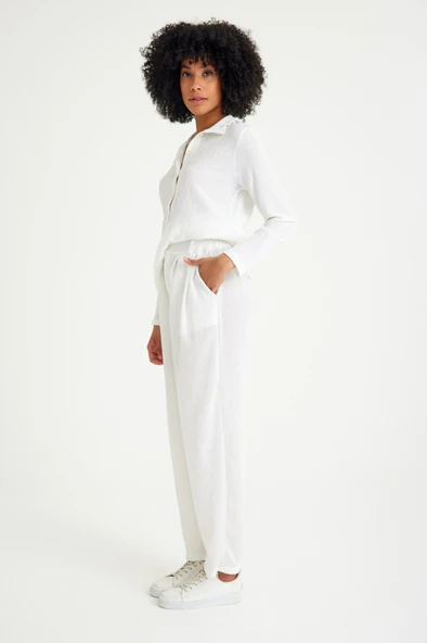 Yazlık Günlük Şalvar Kadın Pantolon - Resim 4