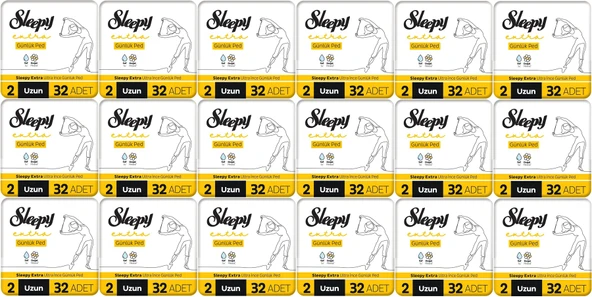 Sleepy Extra Günlük Ped Uzun 576 Adet Standart Pk (18PK*32) - 1