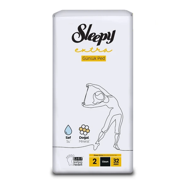 Sleepy Extra Günlük Ped Uzun 128 Adet Standart Pk (4PK*32) - 2