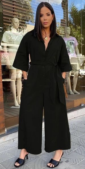 Keten Günlük Tulum Elbise ürün görseli