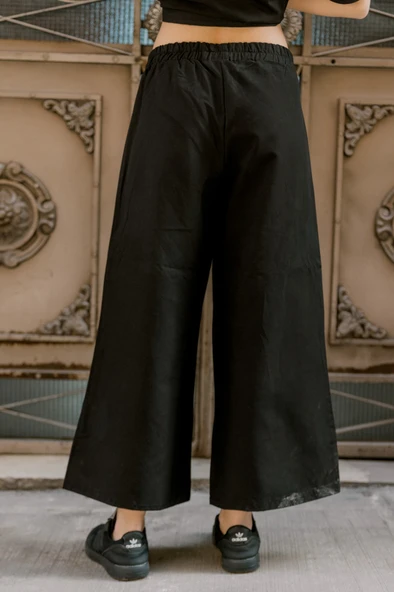 Keten Günlük Rahat Beli Lastikli Kadın İkili Takım Alt Üst - Resim 7