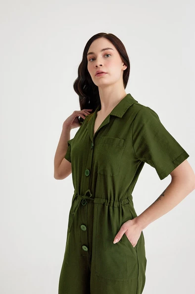 Keten Günlük Tulum - 2