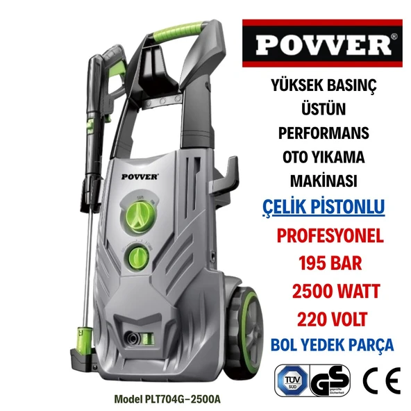 Povver PROFESYONEL İNDÜKSİYON MOTORLU Yüksek Basınçlı Yıkama Makinası ürün görseli