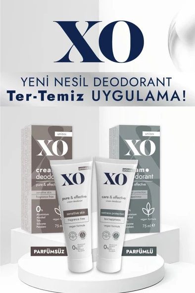 Xo Unisex Kream Deodorant Care & Effective Kokulu Parfümlü 75 ml - 8