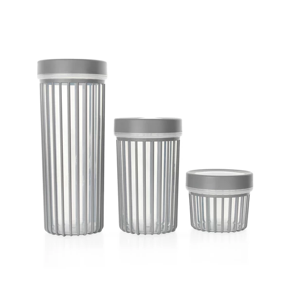 Schafer Lane 3 lü Saklama Kabı-Gri - 2