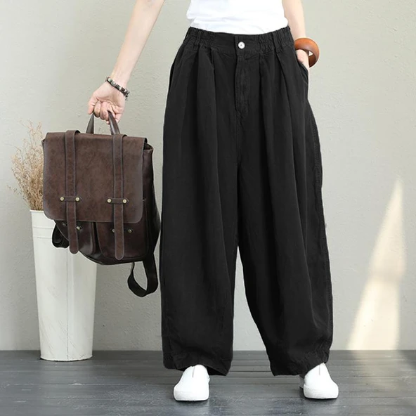 Yazlık Günlük Şalvar Kadın Pantolon ürün görseli 1