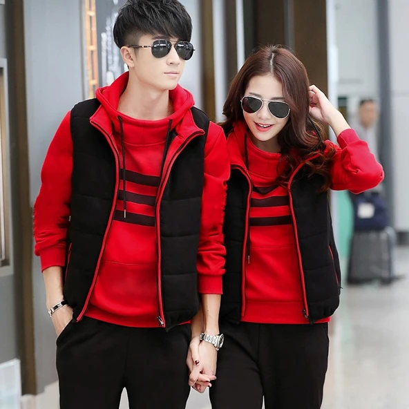 Günlük Kışlık Sevgili Eşofman Tekli Erkek Takım - Resim 4