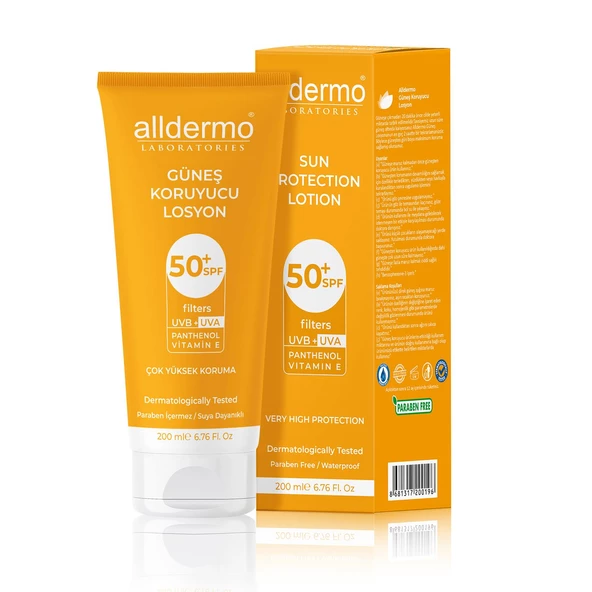 Alldermo Güneş Koruyucu Losyon 50+ SPF 200 ml - 1