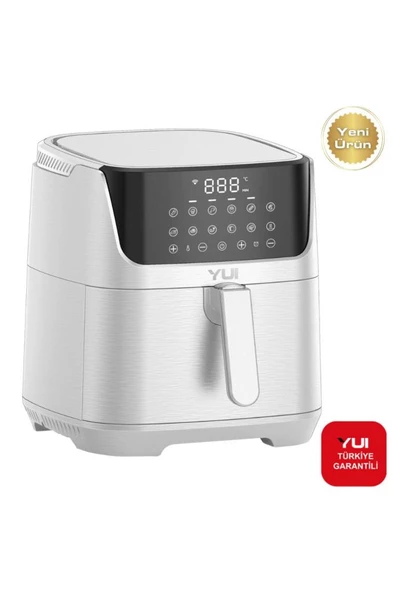 Yui M25 Maxifry Pro 5.5 Lt. Smart Dokunmatik Airfryer Sıcak Hava Fritöz Beyaz(YUI TURKİYE GARANTİLİ) - 3