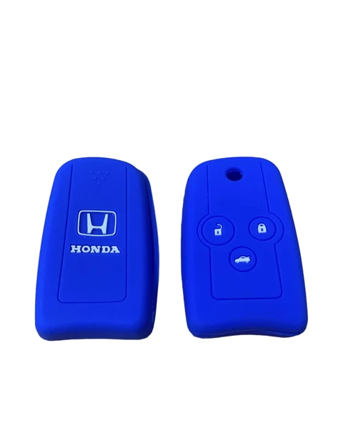 Honda Civic Fb 7 (2012-2016)accord Silikon Anahtar Kılıf(KOYU MAVİ  Logolu) ürün görseli