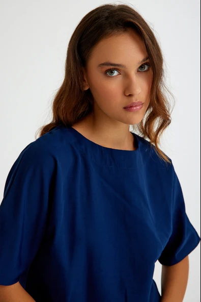 Keten Günlük Rahat Beli Lastikli Kadın İkili Takım Alt Üst - 12