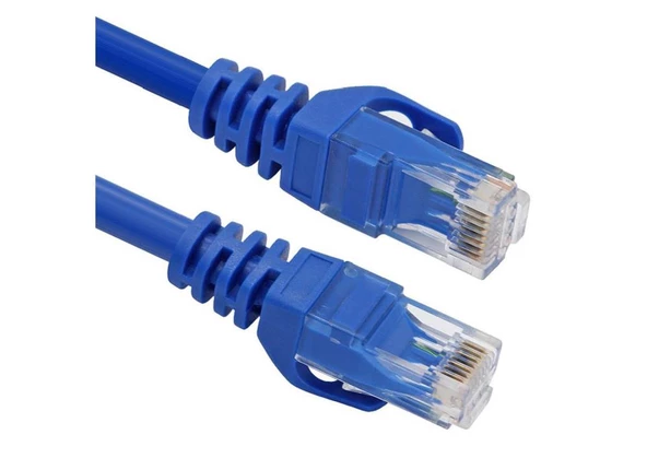 Teldata TLD-100M Cat6 1MT Mavi Utp Patch Kablo