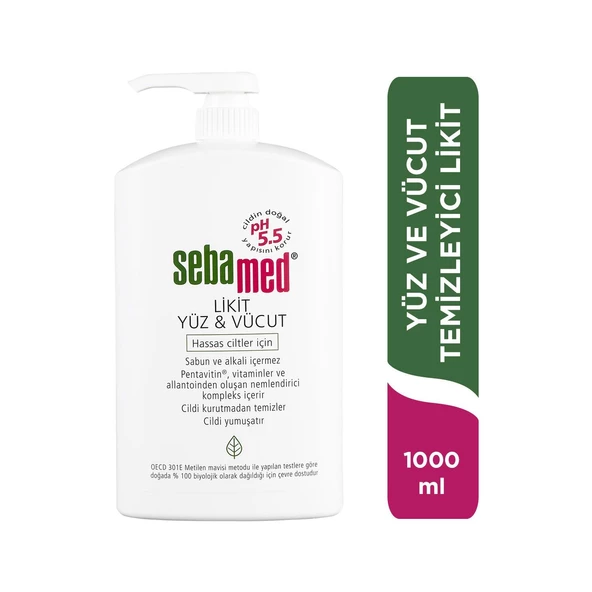 Sebamed Likit Yüz ve Vücut Temizleyici 1000 ml