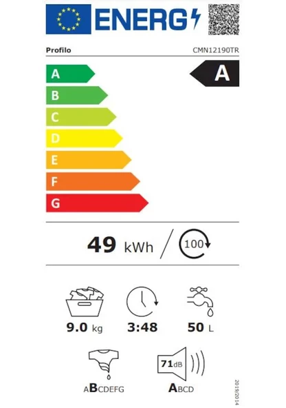 Profilo Süper İkili CMN12190TR 9 kg Çamaşır + BM6320MA 6 Program Bulaşık Makinesi - 4