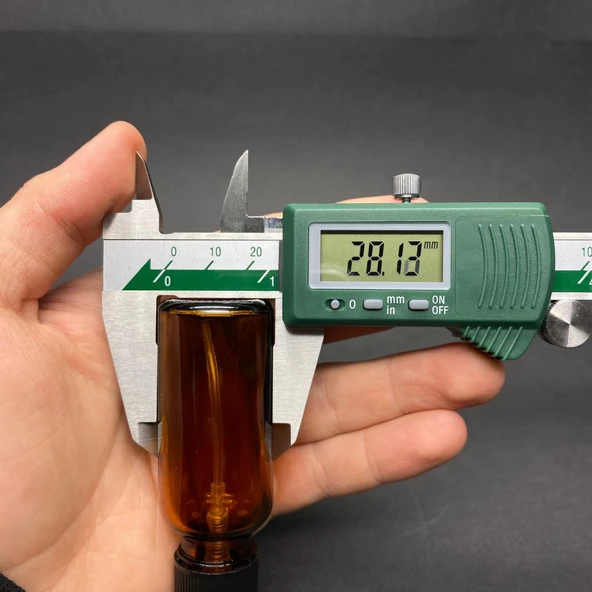 20 Ml Amber Cam Şişe Siyah Spreyli ,  20Cc Kahverengi Spreyli Boş Şişe x 6 Adet - Resim 4