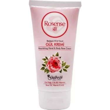 Rosense Besleyici El ve Vücut Gül Kremi 75 ml