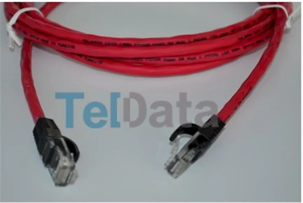 Teldata TLD-200K Cat6 2MT Kırmızı Utp Patch Kablo ürün görseli 1