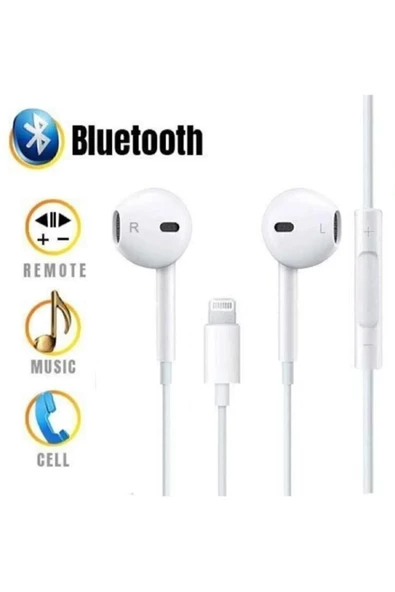 Iphone Kulaklık Iphone 7 8 9 10 11 12 13 14 Uyumlu Lightning Girişli Bt Kulaklık