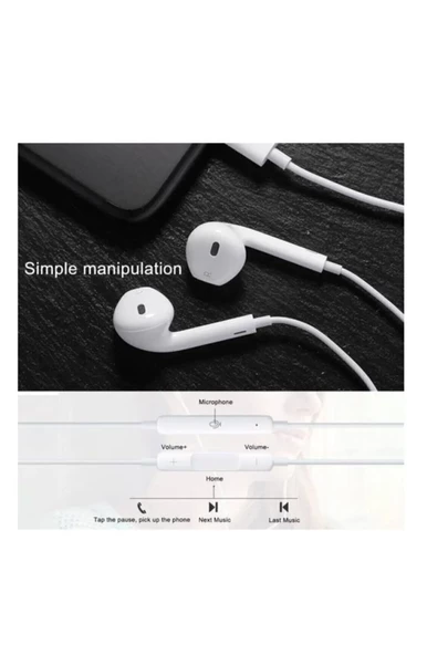 Iphone Kulaklık Iphone 7 8 9 10 11 12 13 14 Uyumlu Lightning Girişli Bt Kulaklık - 5