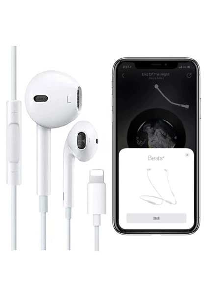 Iphone Kulaklık Iphone 7 8 9 10 11 12 13 14 Uyumlu Lightning Girişli Bt Kulaklık - 3
