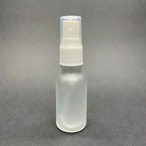 20 Ml Buzlu Cam Şişe Beyaz Spreyli ,  20Cc Buzlucam Spreyli Boş Şişe x 6 Adet - Resim 2