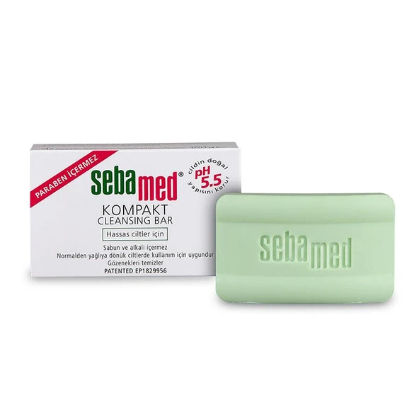 Sebamed Hassas ve Problemli Ciltler İçin Kompakt Yüz Temizleme Barı 100g - 1
