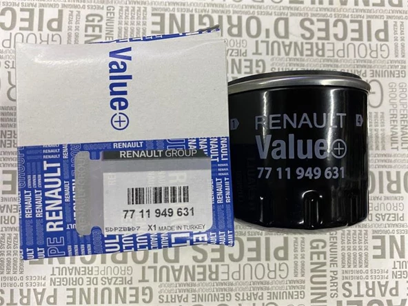 RENAULT  GROUP MAİS VALUE 7711949631 YAĞ FİLTRESİ CLİO-4 MEGANE-4 CAPTUR TALİSMAN 1.5 DCI UYUMLU ürün görseli