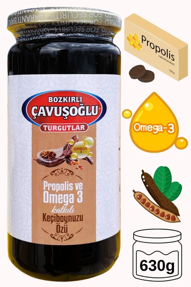 Propolis ve Omega 3 Katkılı Keçiboynuzu Özü (Harnup Özü) 630 g