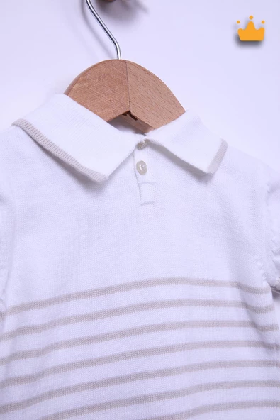 Triko %100 Pamuk Kısa Kol Şortlu Erkek Bebek Takım 5512 - 5