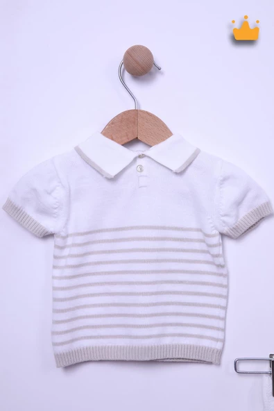 Triko %100 Pamuk Kısa Kol Şortlu Erkek Bebek Takım 5512 - 4