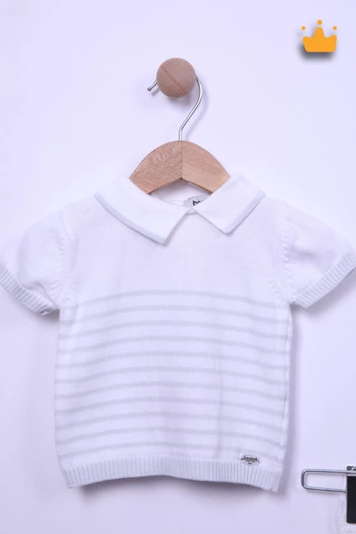 Triko %100 Pamuk Kısa Kol Şortlu Erkek Bebek Takım 5512 - 10