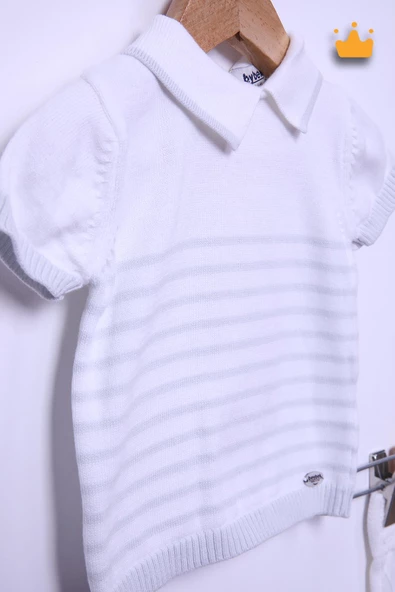 Triko %100 Pamuk Kısa Kol Şortlu Erkek Bebek Takım 5512 - 11