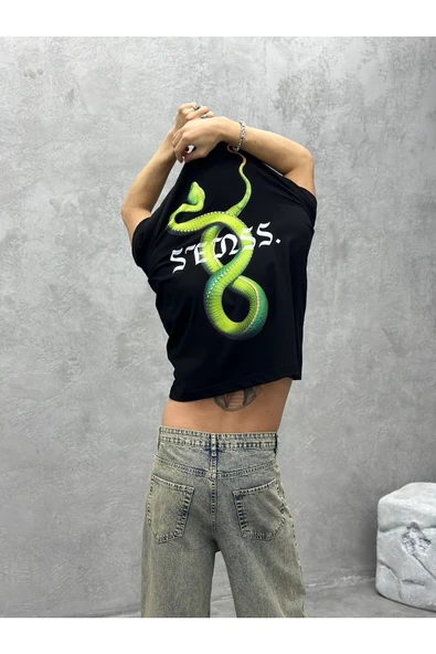 SENSS. Baskılı Oversize T-Shirt - 3