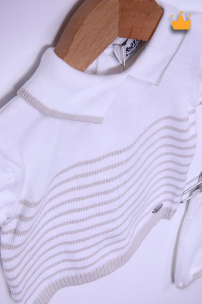 Triko %100 Pamuk Kısa Kol Şortlu Erkek Bebek Takım 5512 - 3