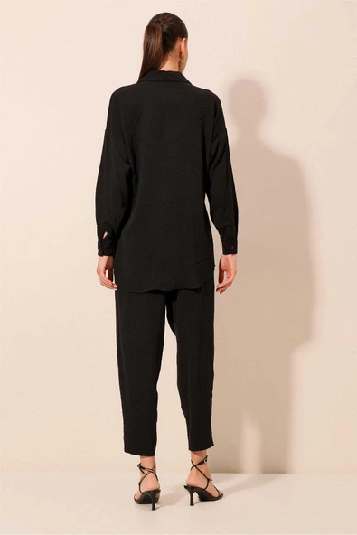 Kadın Oversize İkili Takım Siyah - 7