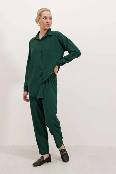 Kadın Oversize İkili Takım Zümrüt - 2