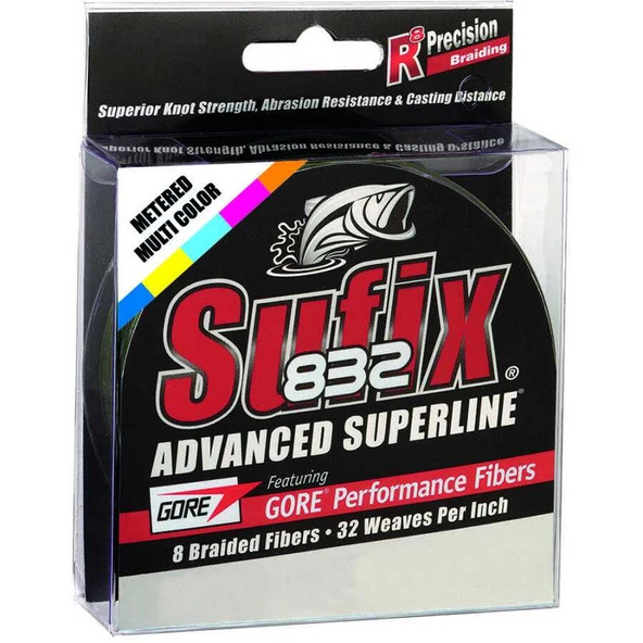 Sufix 832 Advanced İp Misina  MULTICOLOR 0.13MM - 300MT - 8.2KG