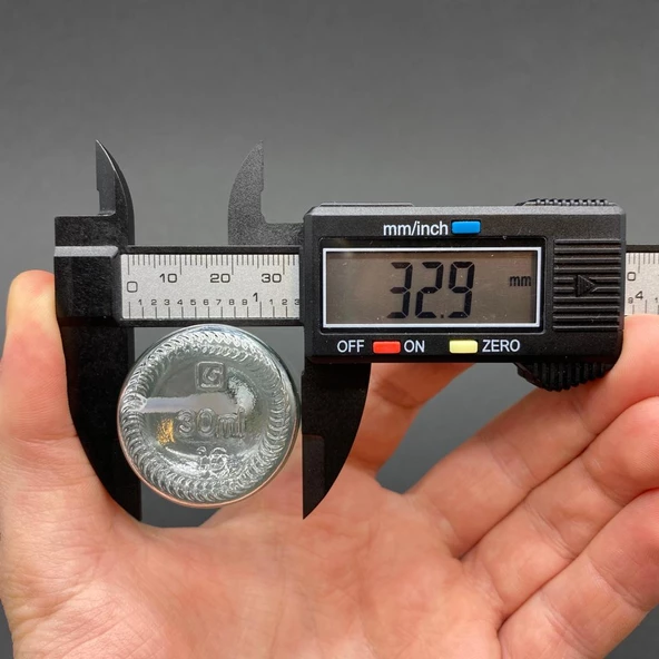 30 Ml Şeffaf Cam Şişe Siyah Spreyli ,  30Cc Şeffaf Spreyli Boş Şişe x 6 Adet - Resim 4